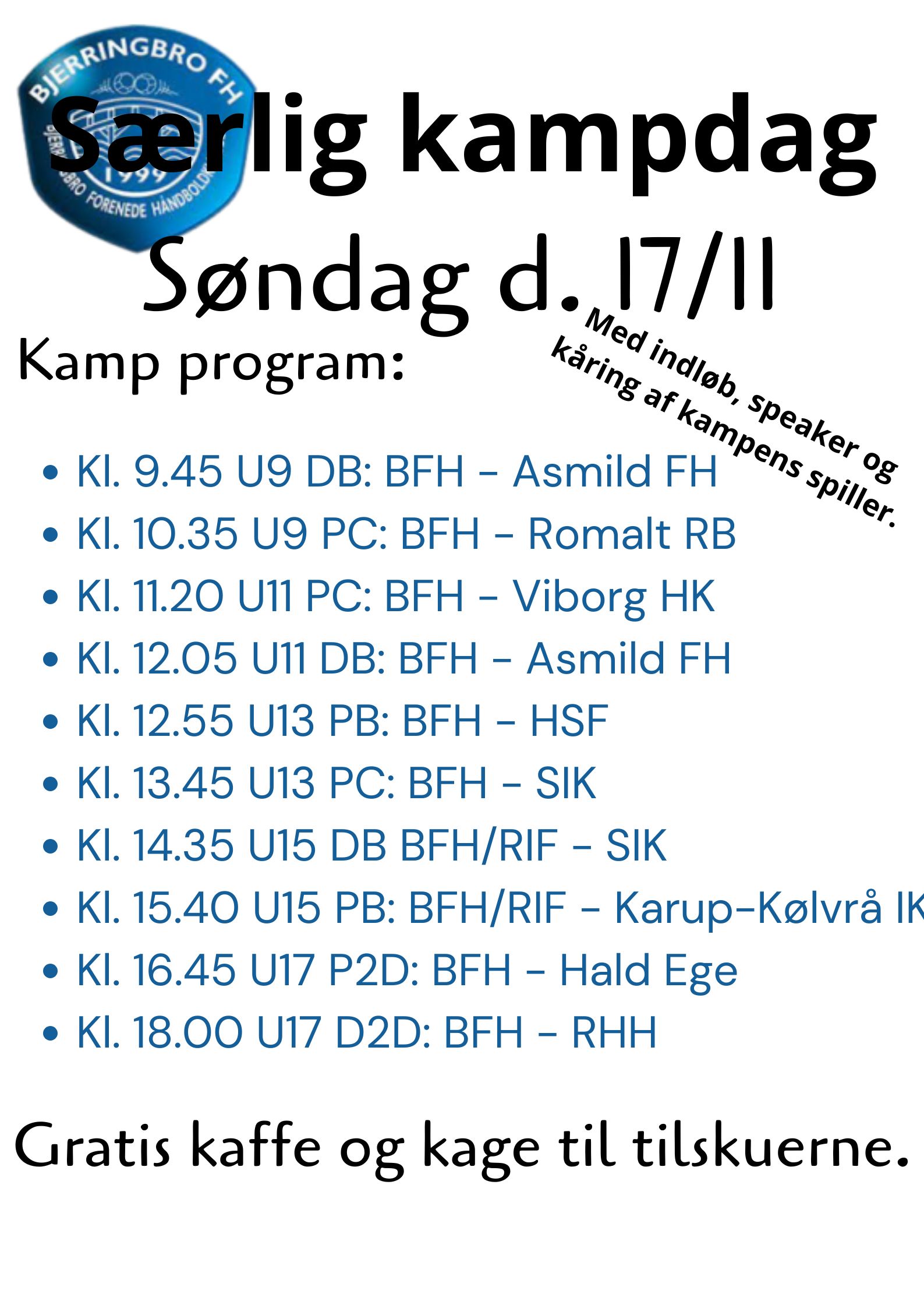 Særlig kampdag d. 17/11